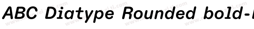 ABC Diatype Rounded bold字体转换